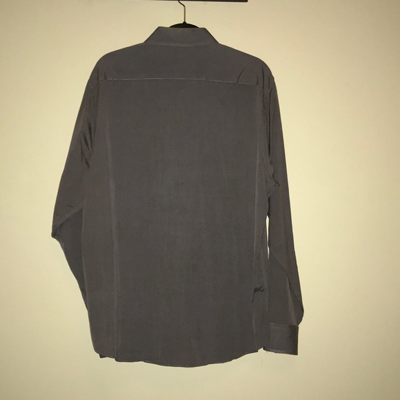 YORN Grey Men’s Dress Shirt - Picture 2 of 3